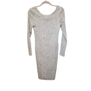 Jennifer‎ Lopez Elegant Cream Long Sleeve Dress